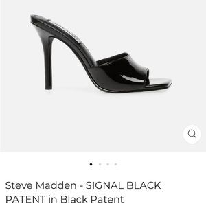 Steve Madden Signal Black Patent Brand New in box